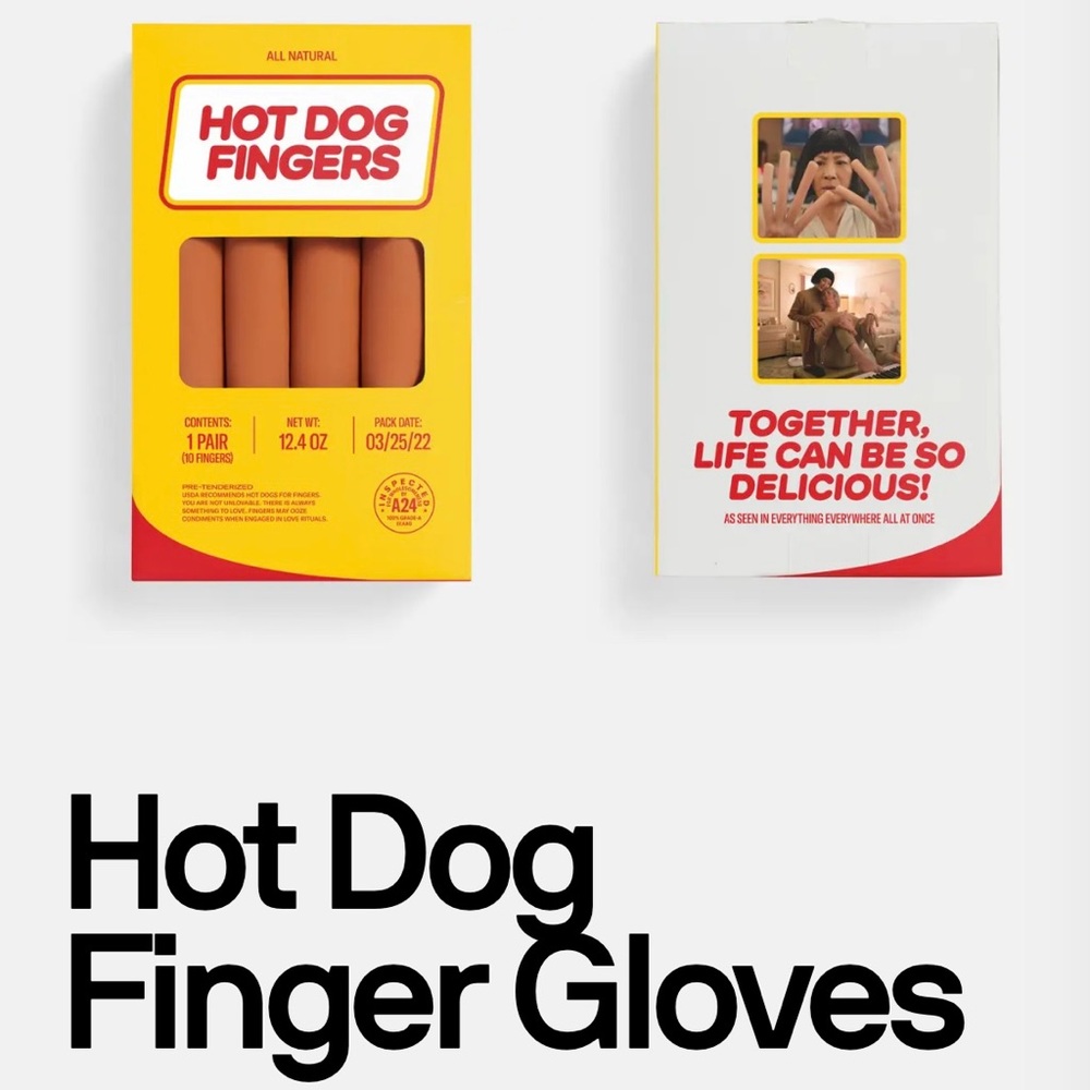 A24 Hot Dog Finger Gloves